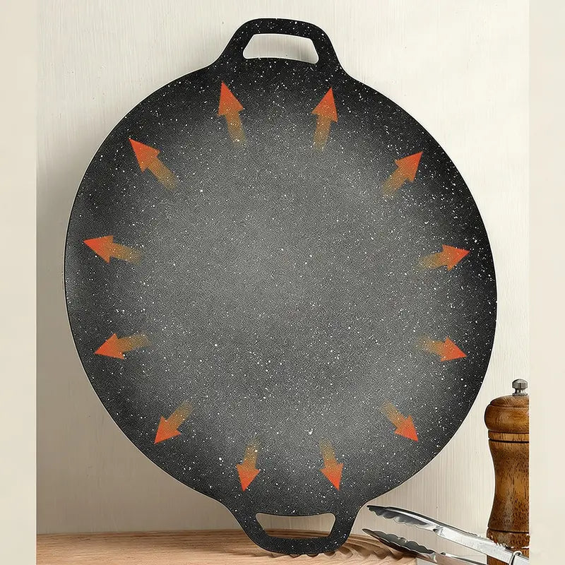 Nonstick Volcanic Stone Grill Pan | Universal | Compatible with Gas and Induction Stovetops