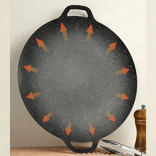 Nonstick Volcanic Stone Grill Pan | Universal | Compatible with Gas and Induction Stovetops